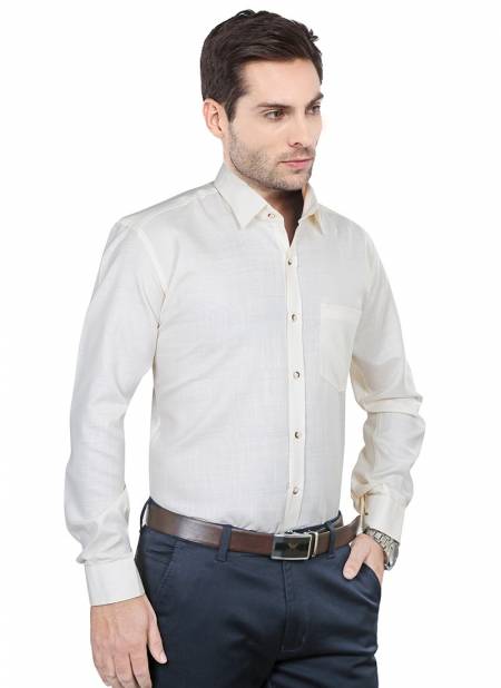 Outluk 1425 Office Wear Cotton Mens Shirt Collection 1425-OFF WHITE
